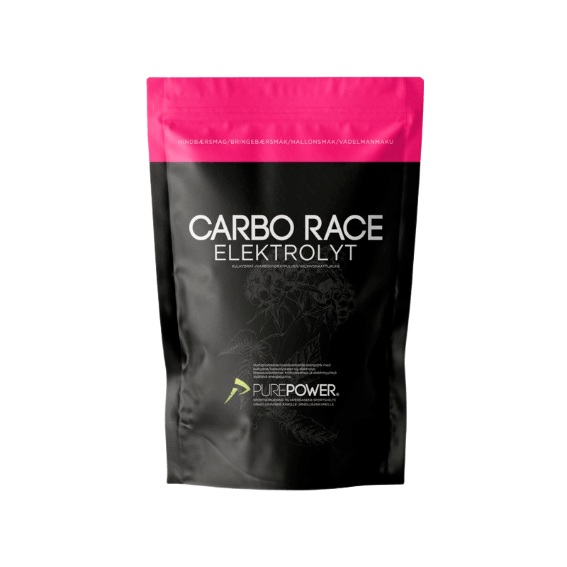 PurePower Carbo Race Elektrolyt Hindbær 1 kg
