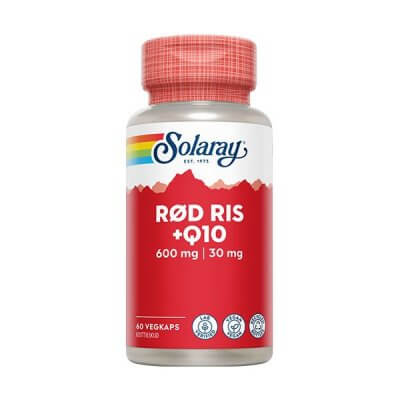 Solaray Rød ris & Q10 60 stk