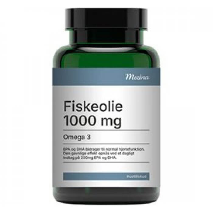 Mezina Fiskeolie Omega-3 - 1000 mg 120 kap.