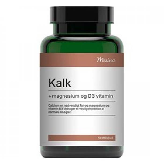 Mezina Kalk med Magnesium og D3-vitamin 180 tbl.