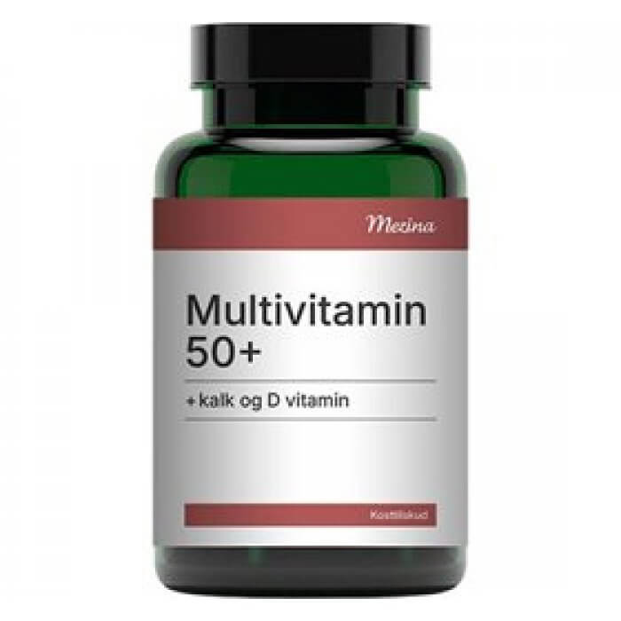 Mezina Multivitamin 50+ Kalk og D vitamin 180 tbl.