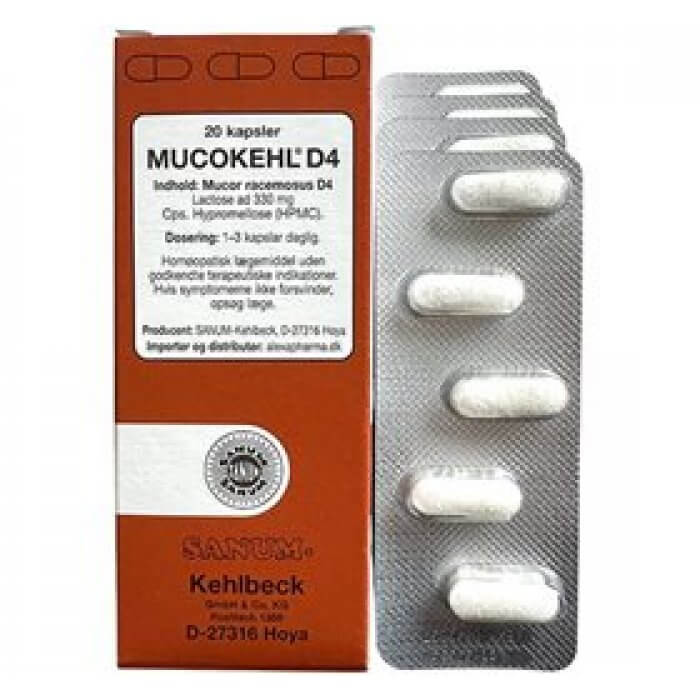 Mucokehl kapsler D4 • 20 stk.