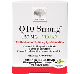 Se New Nordic Q10 Strong 150mg. Vegan - 30 stk. hos Helsegrossisten.dk