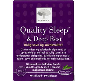 UDSALG New Nordic Quality Sleep Deep Rest 60 tabl. køb billig