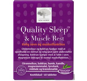 UDSALG New Nordic Quality Sleep Muscle Rest 60 tabl. køb billig