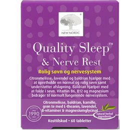 UDSALG New Nordic Quality Sleep Nerve Rest 60 tabl. køb billig