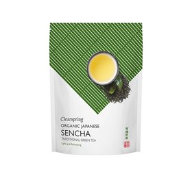 Se Clearspring Sencha grøn te (løsvægt) Ø, 90g hos Helsegrossisten.dk
