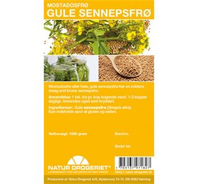 Se Natur Drogeriet Gule Sennepsfrø (1 kg) hos Helsegrossisten.dk