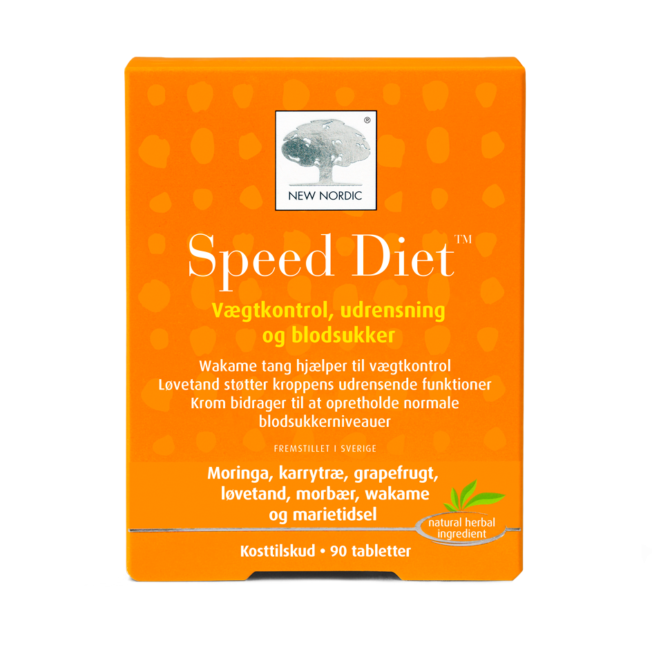 Se New Nordic Speed Diet 90 tabletter hos Helsegrossisten.dk