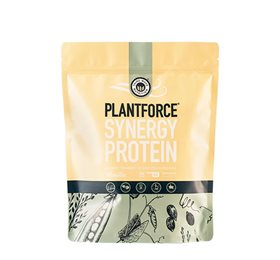 Se Plantforce Synergy Protein Vanilla 800g - 3 for 735,- hos Helsegrossisten.dk