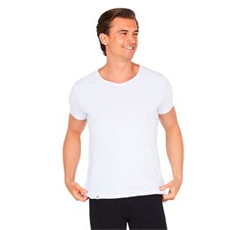 UDSALG Boody T Shirt Herre V hals hvid str. S • 1stk. køb billig