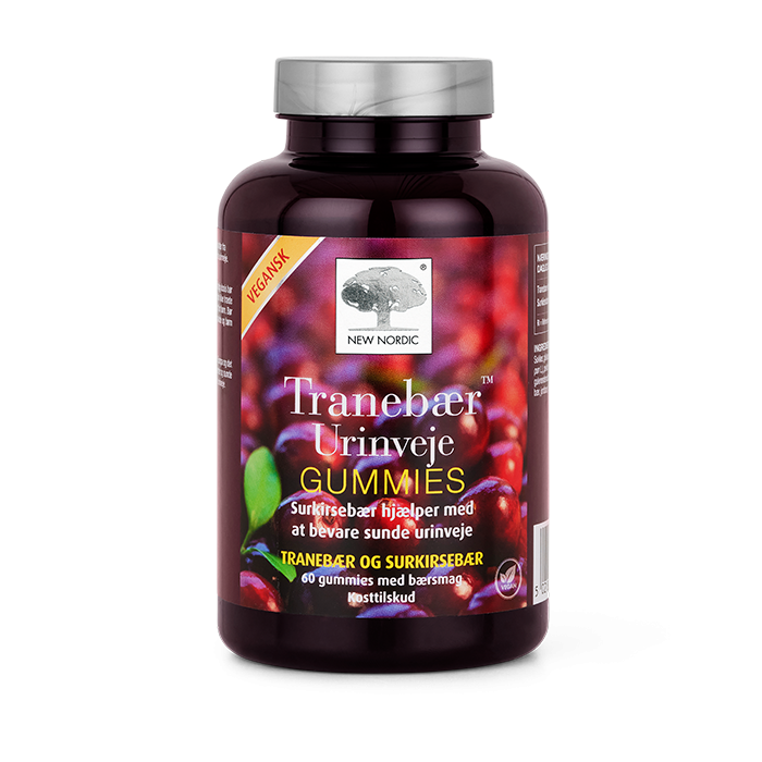 New Nordic Tranebær Urinveje Gummies 60 stk DATOVARE 05/2024