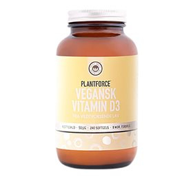 Plantforce Vitamin D 120 kapsler DATOVARE 15/03-2024