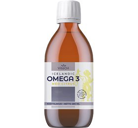 UDSALG VitaOil Icelandic Omega 3 Med Citrus 280 ml. køb billig