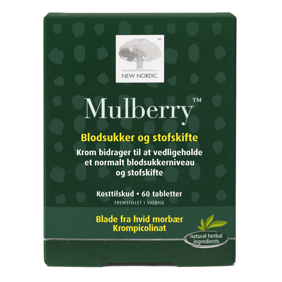 Se New Nordic Mulberry &bull; 60 tabl. hos Helsegrossisten.dk